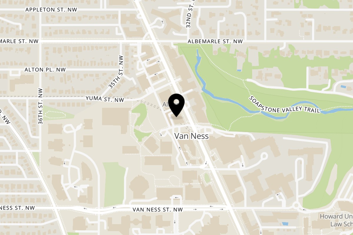 Map showing the location of Viet Chopsticks DC Restaurant on 4304 Connecticut Avenue Northwest in Washington
